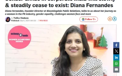 Gender divide in corporate India will slowly steadily cease to exist Diana Fernandes
