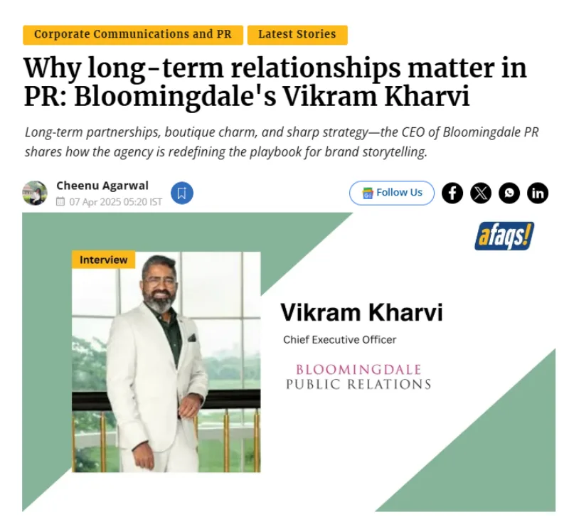 Why long-term relationships matter in PR | BloomingdalePR
