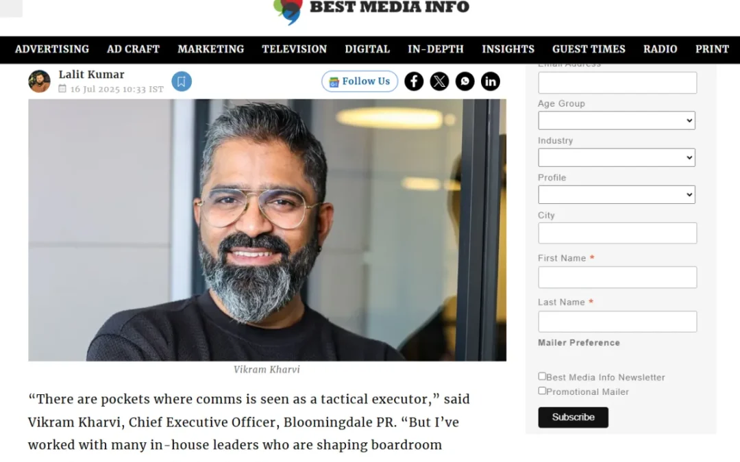 Comms isn’t just PR, so why is India Inc still treating it that way